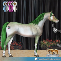 Horse Color:Watercolor Bay Roan Onyx 