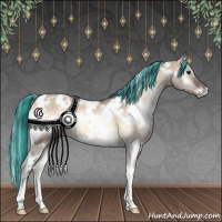 Horse Color:Painted White Spotted Silver Brown Onyx 