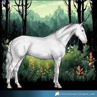 Horse Color:Silver Classic Champagne Chinchilla Dun Splash Frame 