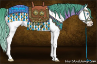 Horse Color:Watercolor Liver Chestnut Sabino Splash Rabicano 