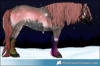 Horse Color:Void White Spotted Liver Red Onyx 