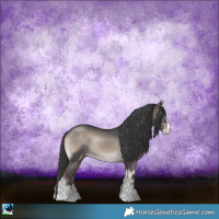 Horse Color:Blue Onyx Mushroom Sabino 