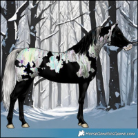 Horse Color:White Spotted Silver Brown Ice Splash