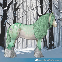 Horse Color:Watercolor Buckskin Varnish Rabicano