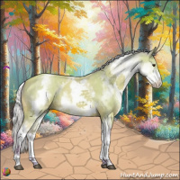 Horse Color:Watercolor White Spotted Silver Buckskin 