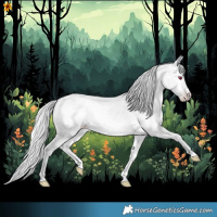 Horse Color:Silver Amber Champagne Chinchilla Onyx 