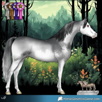 Horse Color:Blue Onyx Chinchilla Sabino Splash