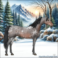 Horse Color:Brown Ice Roan 