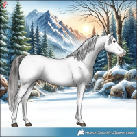 Horse Color:Bay Ice Splash Tobiano