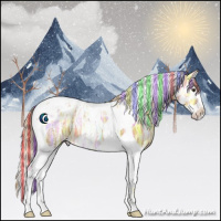 Horse Color:Painted Palomino Ice Splash Tobiano 