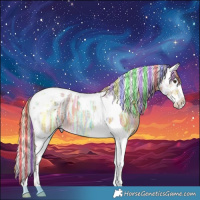 Horse Color:Painted Palomino Ice Splash Tobiano 