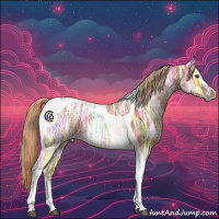 Horse Color:Chestnut Ice Tobiano 