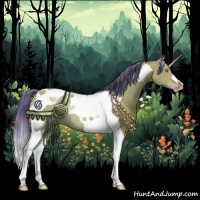 Horse Color:Watercolor Amber Champagne Tobiano Rabicano 