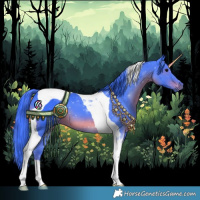 Horse Color:Watercolor Smoky Black Tobiano 