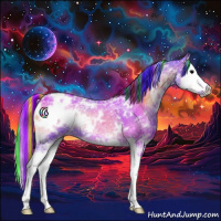Horse Color:Painted Watercolor White Spotted Blue Onyx Ice Splash 