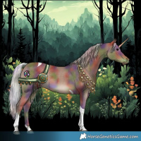 Horse Color:Nacre Silver Black Tobiano 