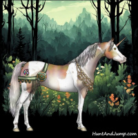 Horse Color:Gray Nacre Silver Amber Champagne Splash Tobiano Rabicano