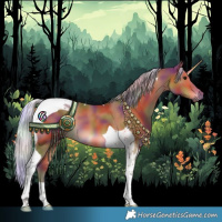 Horse Color:Nacre Silver Bay Tobiano 