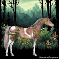 Horse Color:Nacre Silver Bay Tobiano 