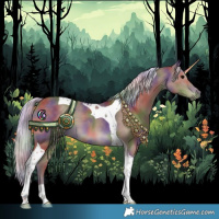 Horse Color:Nacre Silver Black Tobiano 