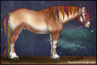 Horse Color:Painted Red Onyx Rabicano