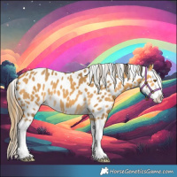 Horse Color:Buckskin Splash Appaloosa 