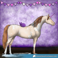 Horse Color:White Spotted Sable Champagne Pearl Dun