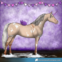Horse Color:White Spotted Silver Sable Champagne Dun 