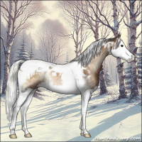 Horse Color:Liver Red Onyx Mushroom Sabino Splash Tobiano Rabicano Brindle 