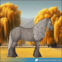 Horse Color:Silver Blue Roan 