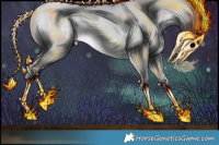 Horse Color:Platinum Brown Chinchilla Pearl Mushroom 