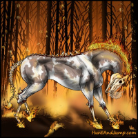 Horse Color:Platinum White Spotted Chestnut Splash 
