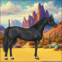Horse Color:Black Appaloosa