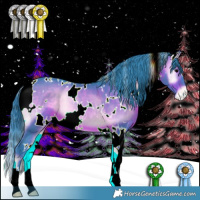Horse Color:Watercolor White Spotted Brown Onyx Appaloosa 