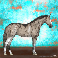 Horse Color:White Spotted Liver Red Dun Mushroom Brindle 