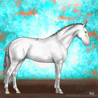 Horse Color:Sable Champagne Dun Sabino Brindle 