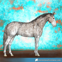 Horse Color:White Spotted Liver Red Dun Mushroom Sabino Brindle 