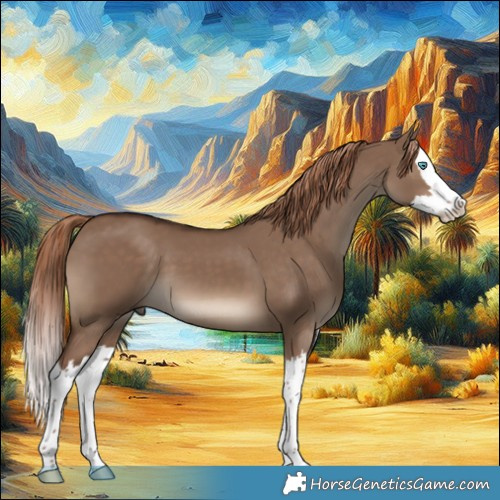 Horse Color:Liver Red Dun Splash 