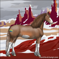 Horse Color:Chestnut Splash Frame