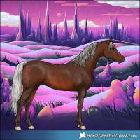 Horse Color:Silver Brown Rabicano 