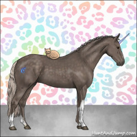 Horse Color:Silver Black 