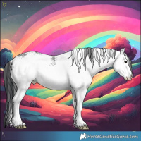 Horse Color:White Spotted Black Rabicano 