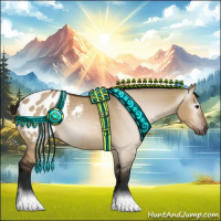 Horse Color:Gray Bay Dun Tobiano Appaloosa 