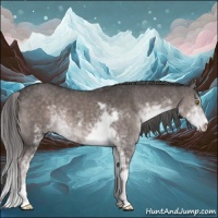Horse Color:Platinum Liver Chestnut Sabino