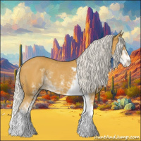 Horse Color:Silver Buckskin Sabino Rabicano 