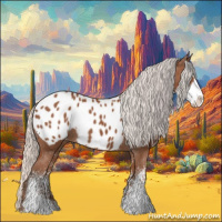 Horse Color:Silver Bay Sabino Appaloosa Rabicano