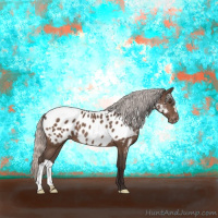 Horse Color:Silver Brown Near Leopard 