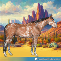 Horse Color:Bay Splash Tobiano and Bay