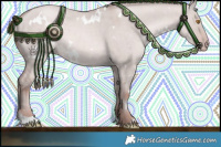 Horse Color:Platinum White Spotted Silver Classic Champagne Dun
