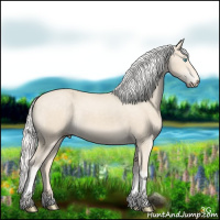 Horse Color:Silver Smoky Creme Tobiano 